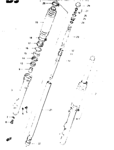 TS125 Вилка передней оси