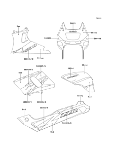 ZX500 Decals(ebony / red)(zx500-d2)