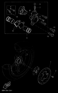 YQ50L Задний суппорт