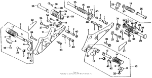 CB750 Подножки
