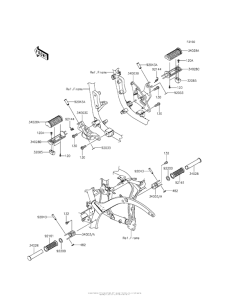 VN900 Подножки