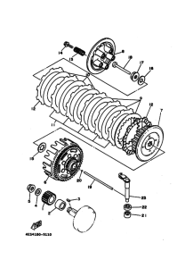YZ80 Сцепление