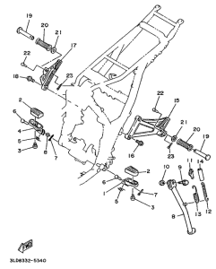 XTZ750 Stand. footrest