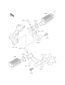 KL110 Подножки