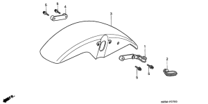 VF750C Переднее крыло