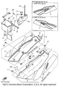FZR600RD Боковые обтекатели