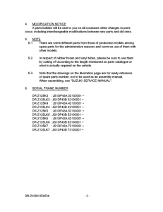 DR-Z125 Catalog preface