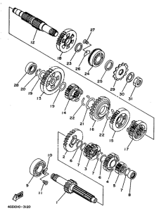 TY250Z Трансмиссия