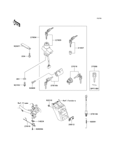 KLE500 Замок зажигания