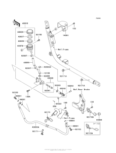 VN1700 Задний торм цилиндр