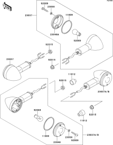EN500 Задний фонарь