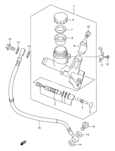 TL1000 Главный цилиндр сцепления