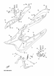 YN50F Support & repose pied