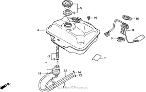 SA50P Топливный бак