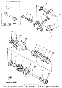 YZ125D1 Регулятор,вед .звезда