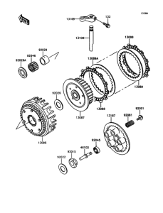 ZX400 Сцепление