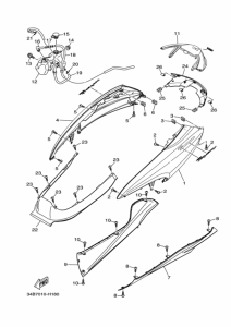 YP400G Крышка боковая