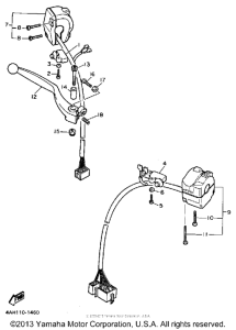 FJ1200B Рулевые переключатели