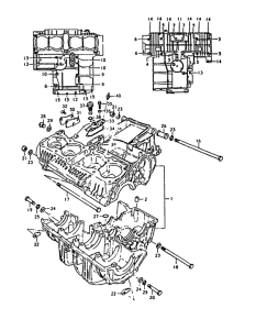 GS1000 Картер двигателя