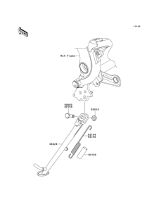 ER650 Подножка