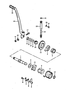 GT250 Ножной стартер