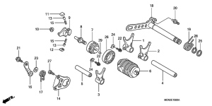  Барабан переключения передач