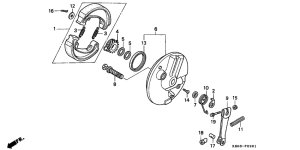 CB250 Передний тормоз