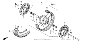 VTX1800S2 Front wheel (vtx1800s)