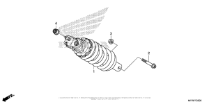 VT1300CT Rear Shock Absorber (1)