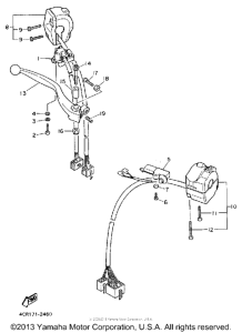 FJ1200AD Рулевые переключатели