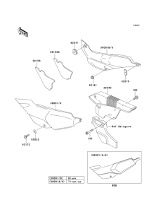 KLE500 Боковые обтекатели