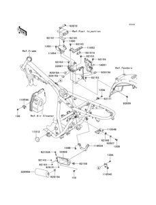 BJ250 Рама ,крепежные детали