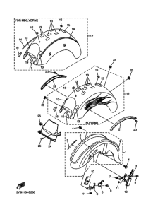 XVS1100A XVS11AV Крыло