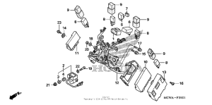 VFR800 (ABS) Cowl stay (abs)