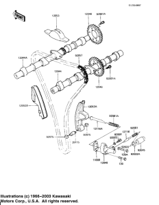 KZ650 Camshafts / chain / tensioner