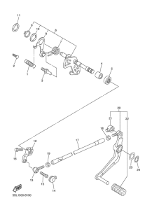 YZF-R6 Eje de cambio & pedal