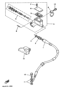 TY250R Главный тормозной цилиндр