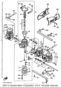 XJ700XN Карбюратор