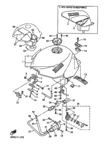 YZF600R YZF600RN Tank fuel