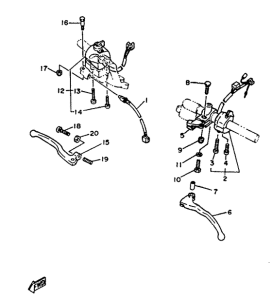 TZR125 Conmutadores - manetas