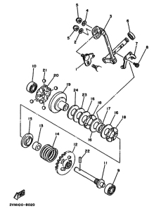 YZ250 YZ250U Корпус / кузов компл governor