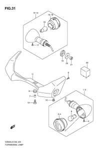 VZ800 Поворотники