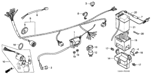 ST50 Wire harness /  ignition coil / battery