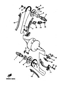 XV250S Распределительный вал & chain
