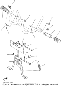 PW50P Stand. footrest