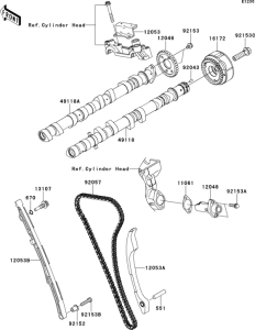 ZG1400 Распред вал
