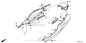 CTX700N DCT Задний обтекатель