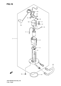 GSX-R600 Топливный насос