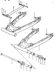 GSX1100 Маятник задний