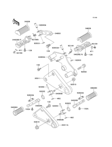 EN500 Подножки